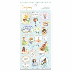 Easy Day Sticker Sheet - Music locking valuable
