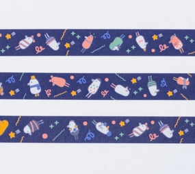 rubber top Hobonichi Hobotoridori "Twinkle" Washi Tape 15Mm