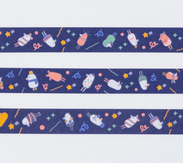 rubber top Hobonichi Hobotoridori "Twinkle" Washi Tape 15Mm