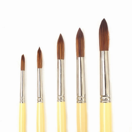 valuable versatile Bronze Long-Handled Synthetic Brush - Round