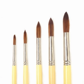 valuable versatile Bronze Long-Handled Synthetic Brush - Round