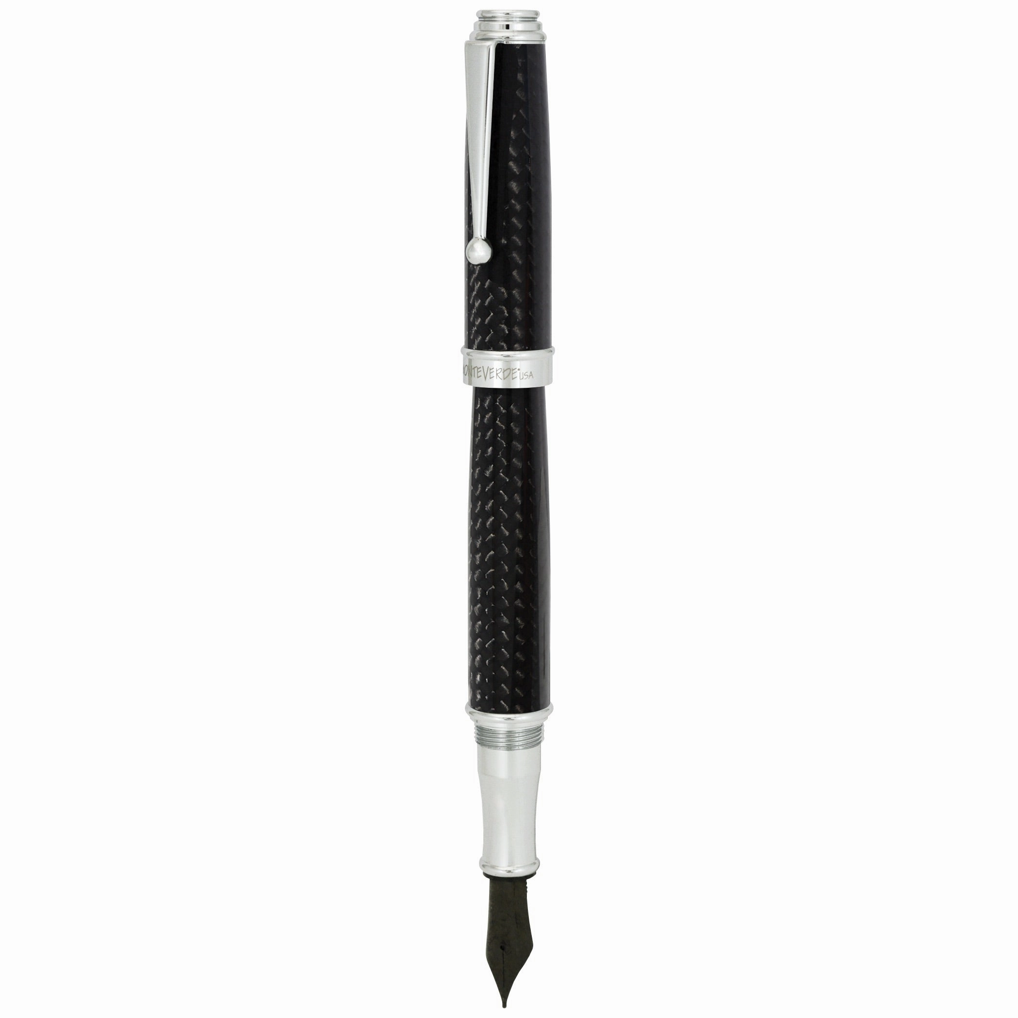 portable Monteverde Invincia Deluxe Chrome Fountain Pen
