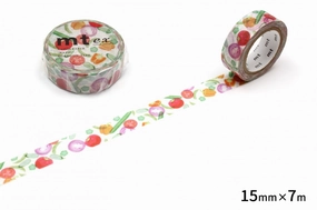 retro cool Mt Ex Washi Tape - Summer Vegetables