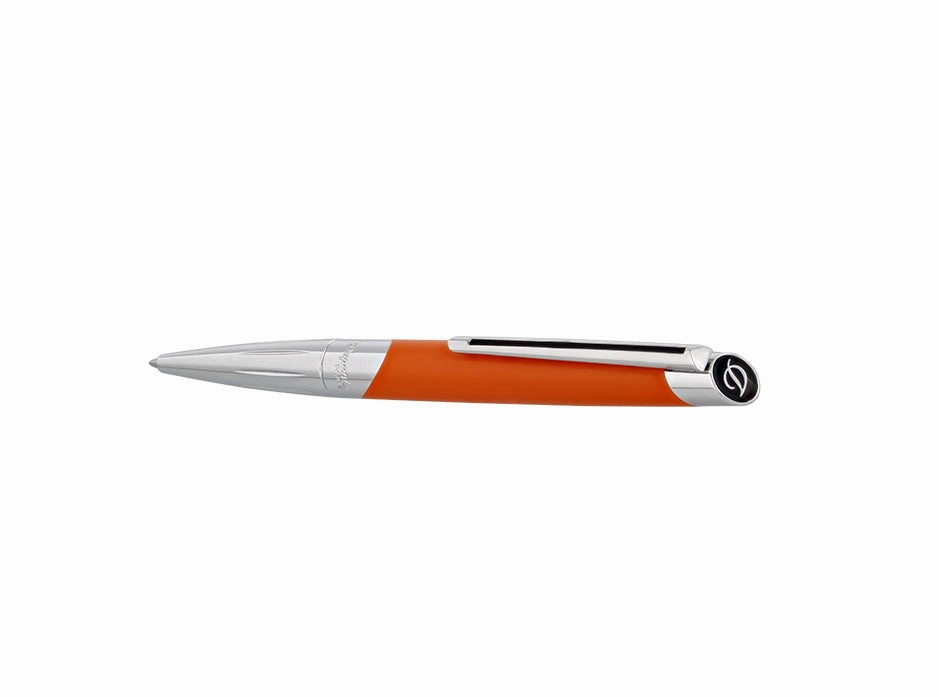 St Dupont Defi Millenium Matte Orange & Silver Ballpoint Pen multipack