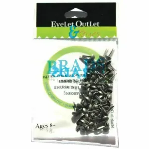 Brushed Silver Brads 4 Mm 70 Pieces small
