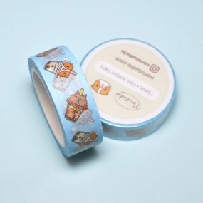 Bubu And Moonch Bubble Tea Washi Tape paper classic