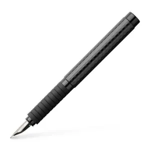 Faber-Castell Essentio Black Carbon Fountain Pen neutral nonslip