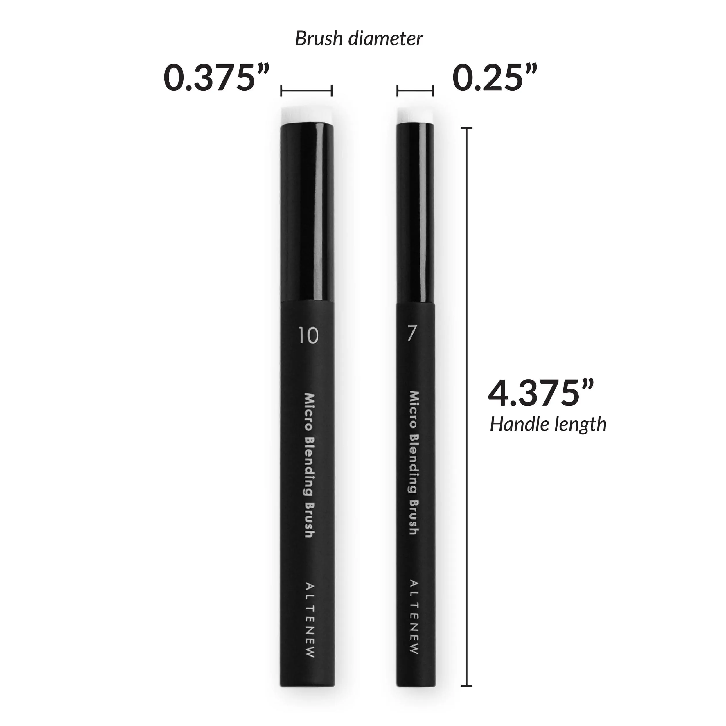 ceramic Micro Blending Brush Set (Flat Bristles)