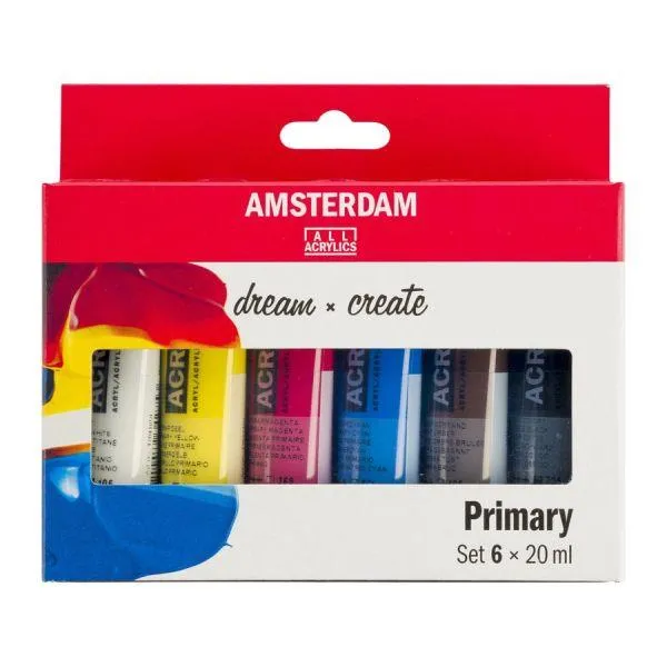 Standard Series Acrylic Paint Set - Primary heatproof
