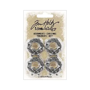 Tim Holtz Ideaology Metal Christmas Wreath square