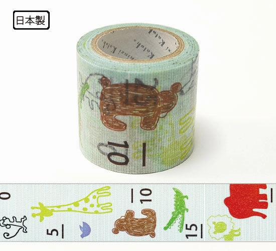 Animal Measure Washi Tape Shinzi Katoh Design colorful