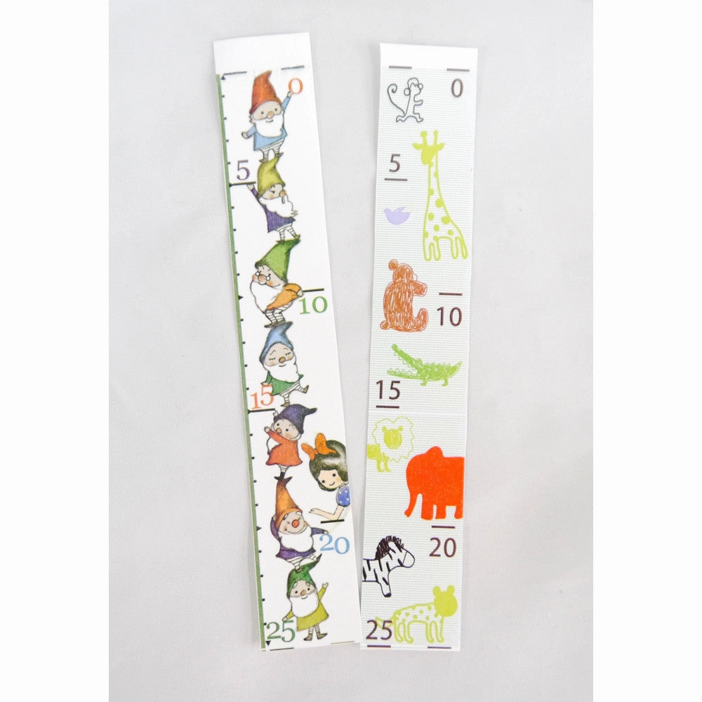 short Animal Measure Washi Tape Shinzi Katoh Design