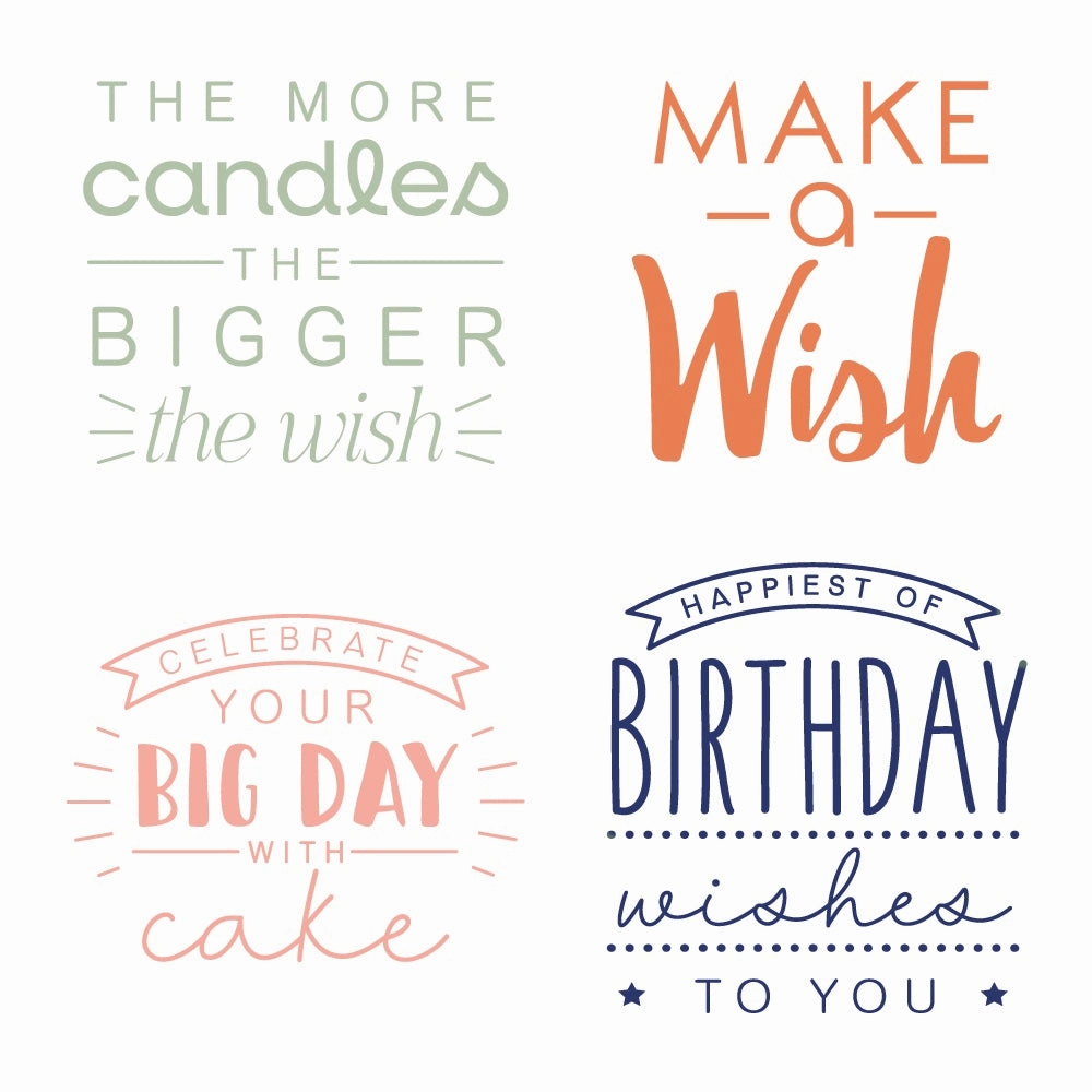 Big Bold Birthday - 4X4 Stamp Set expandable wholesale