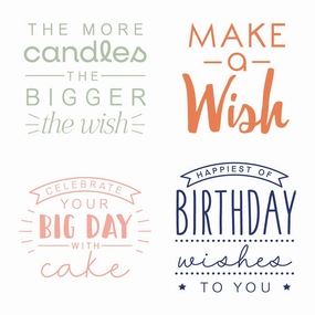 Big Bold Birthday - 4X4 Stamp Set expandable wholesale