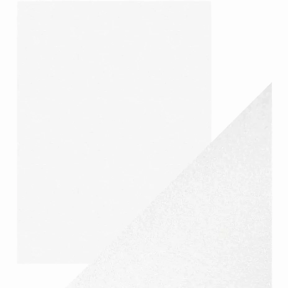 quickdry Craft Perfect Pearlescent Card - 8.5X11 5/Pkg Pearl White