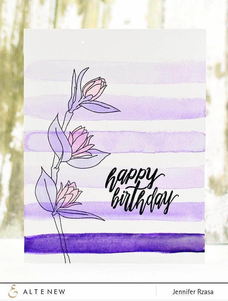 bundle wide Floral Sprig Die