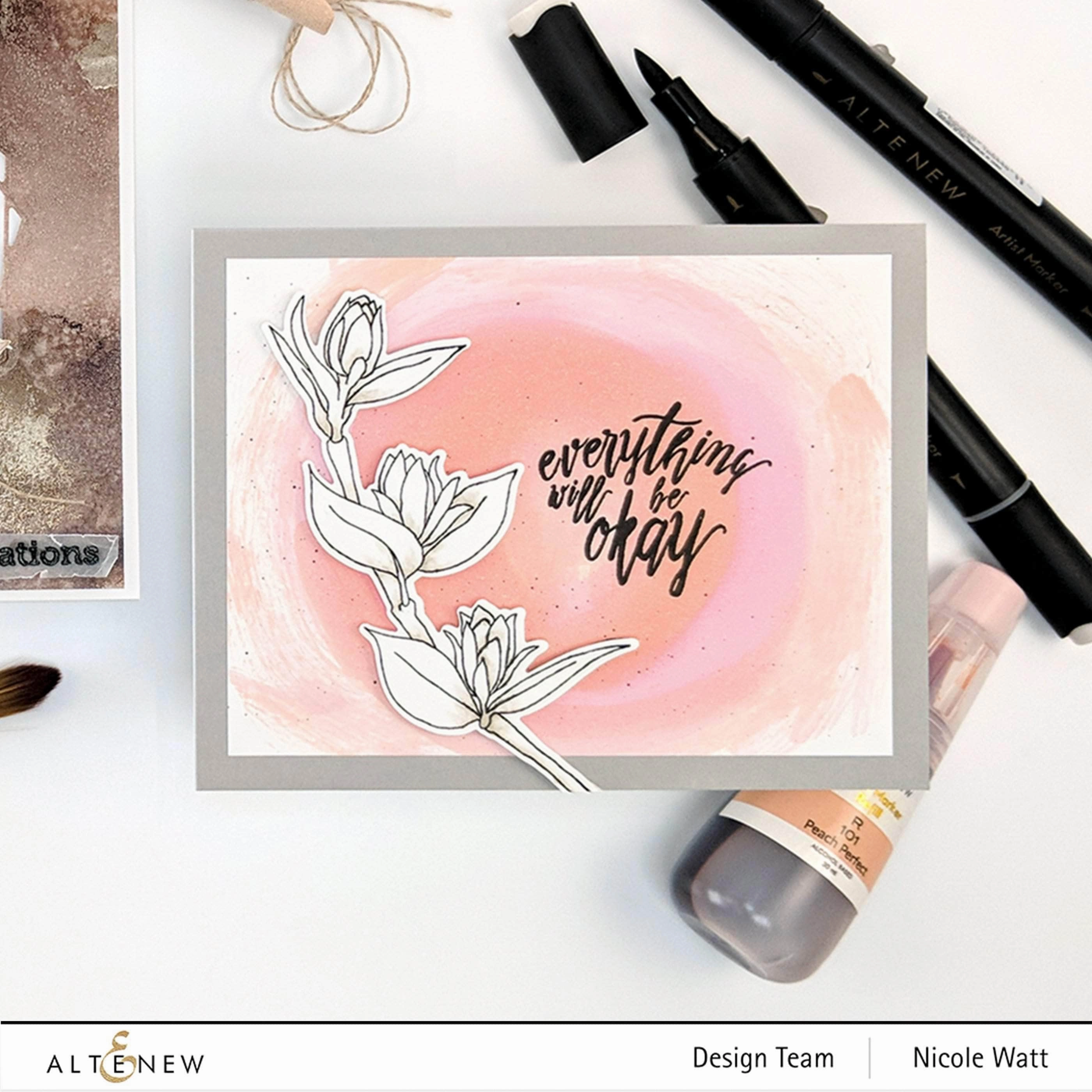 resin Floral Sprig Die