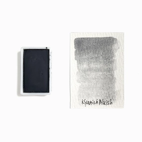 small Kyanite Bluish (Mineral) - Artist Grade Handmade Honey Based Watercolor Paint Full Pan 3.2Ml