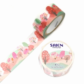trendy flexible Saien Washi Tape - Spring Mountains