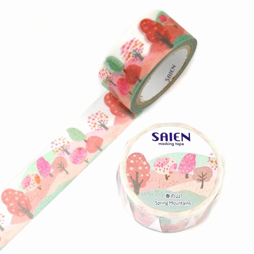 trendy flexible Saien Washi Tape - Spring Mountains