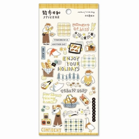 Walking Day Sticker Sheet - Going To The Bakery maxi