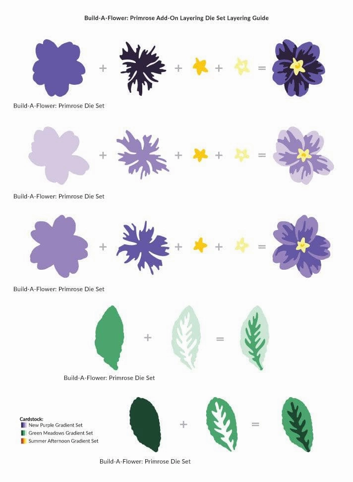 Build-A-Flower: Primrose Add-On Layering Die Set plastic valuable