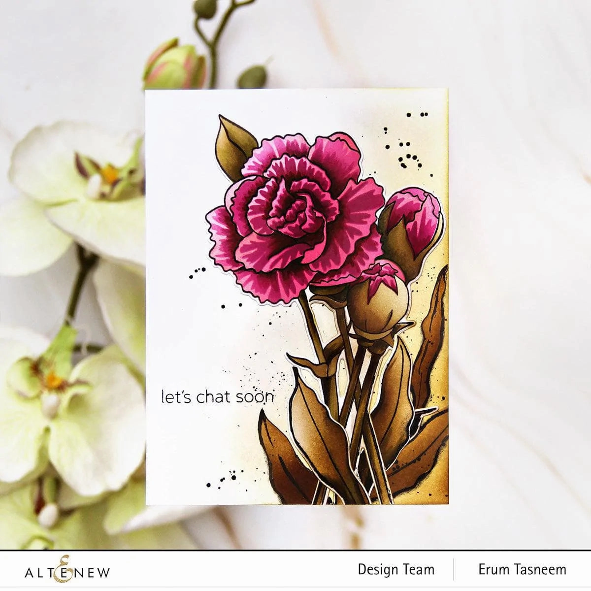 short Build-A-Garden: Grand Carnations Add-On Die Set