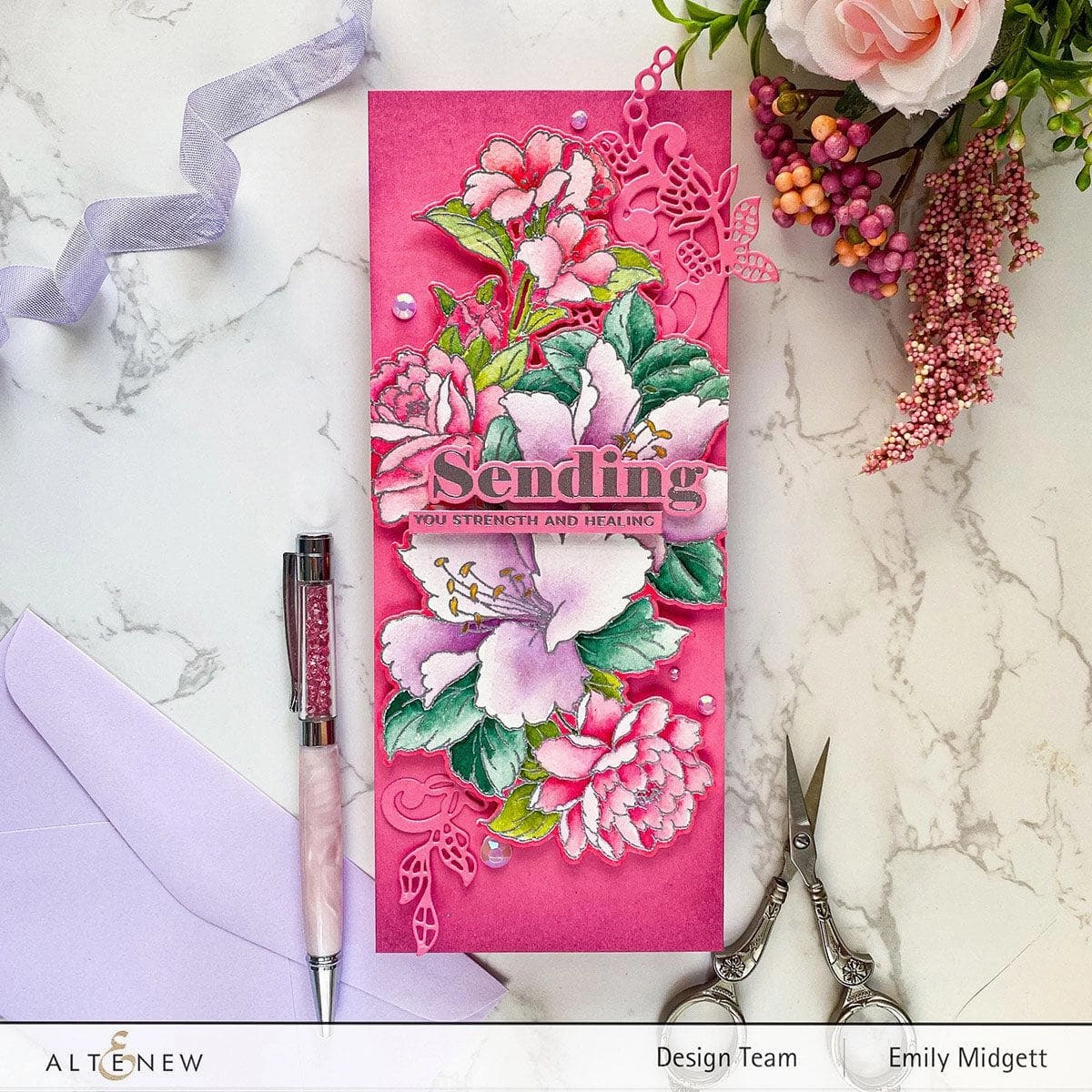 robust biodegradable Build-A-Garden: Sweet Lilies Add-On Die Set