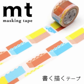 compact bold Building Block Mt Masking Washi Tape
