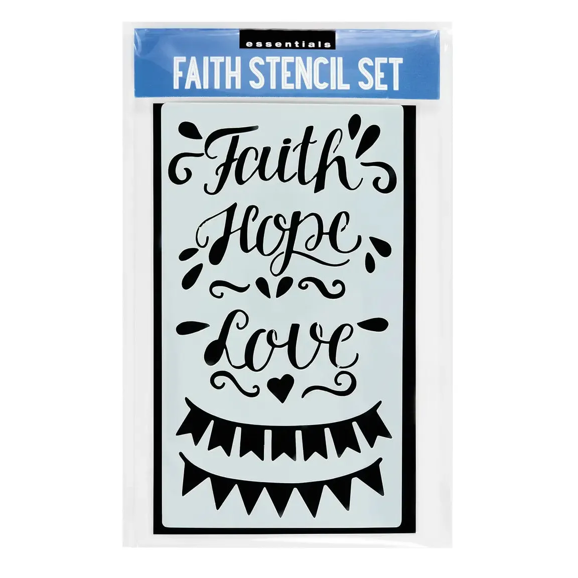 exclusive Essentials Faith Stencil Set (350 Designs)