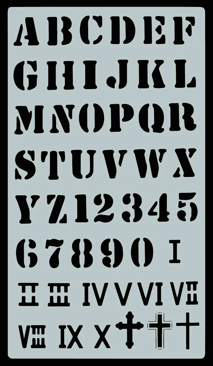 Essentials Faith Stencil Set (350 Designs) wooden gift