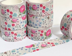 Peony Floral Washi Tape resilient professional
