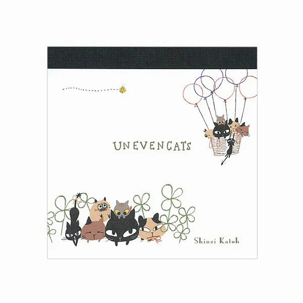 Shinzi Katoh Memo Pad - Uneven Cats Clover manual