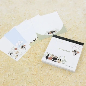 maxi Shinzi Katoh Memo Pad - Uneven Cats Clover