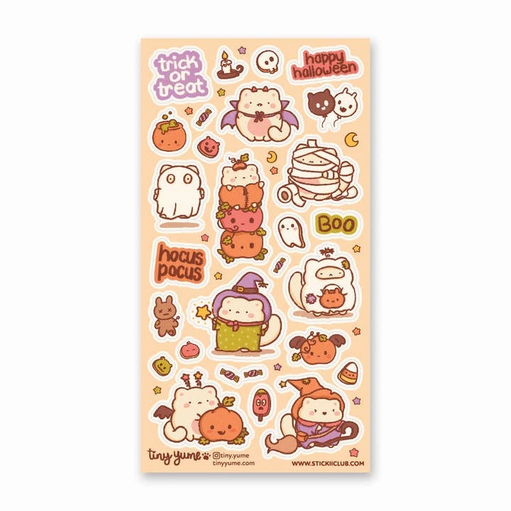 YumeS Spooky Adventure Sticker Sheet flexible