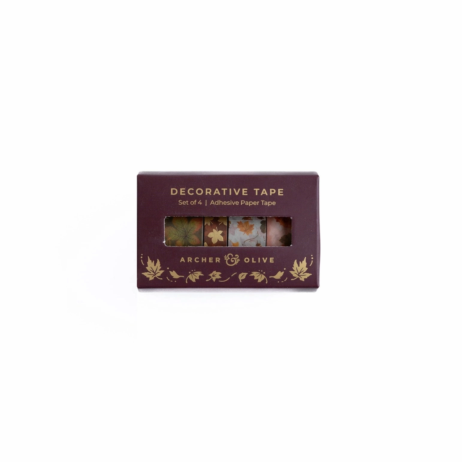 Archer And Olive Swirling Leaves Washi Tape Set leather multipack