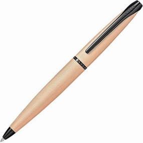 popular quality Cross Atx Brushed Rose Gold Pvd Diamond Pattern Ballpoint Pen