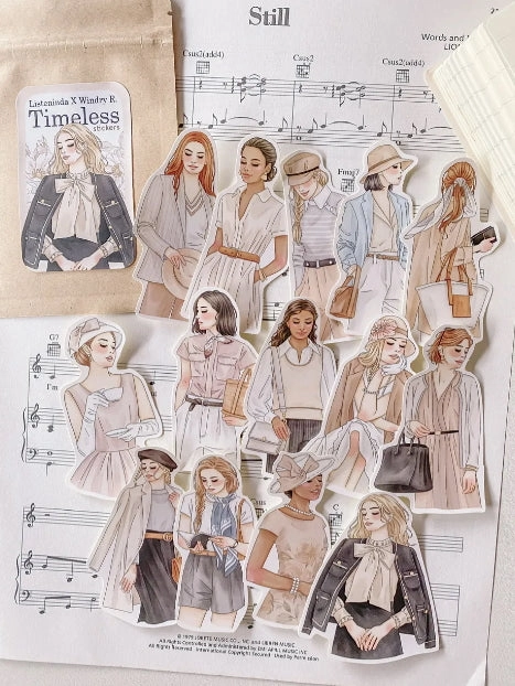 Listeninda X Windry R - Timeless Girls Stickers In Paper Bag ceramic basic