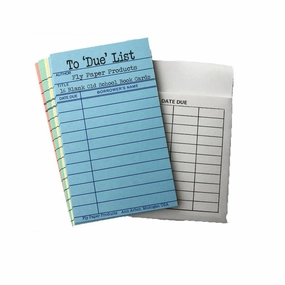 antislip Magnetic Memo Vintage Library Book Cards