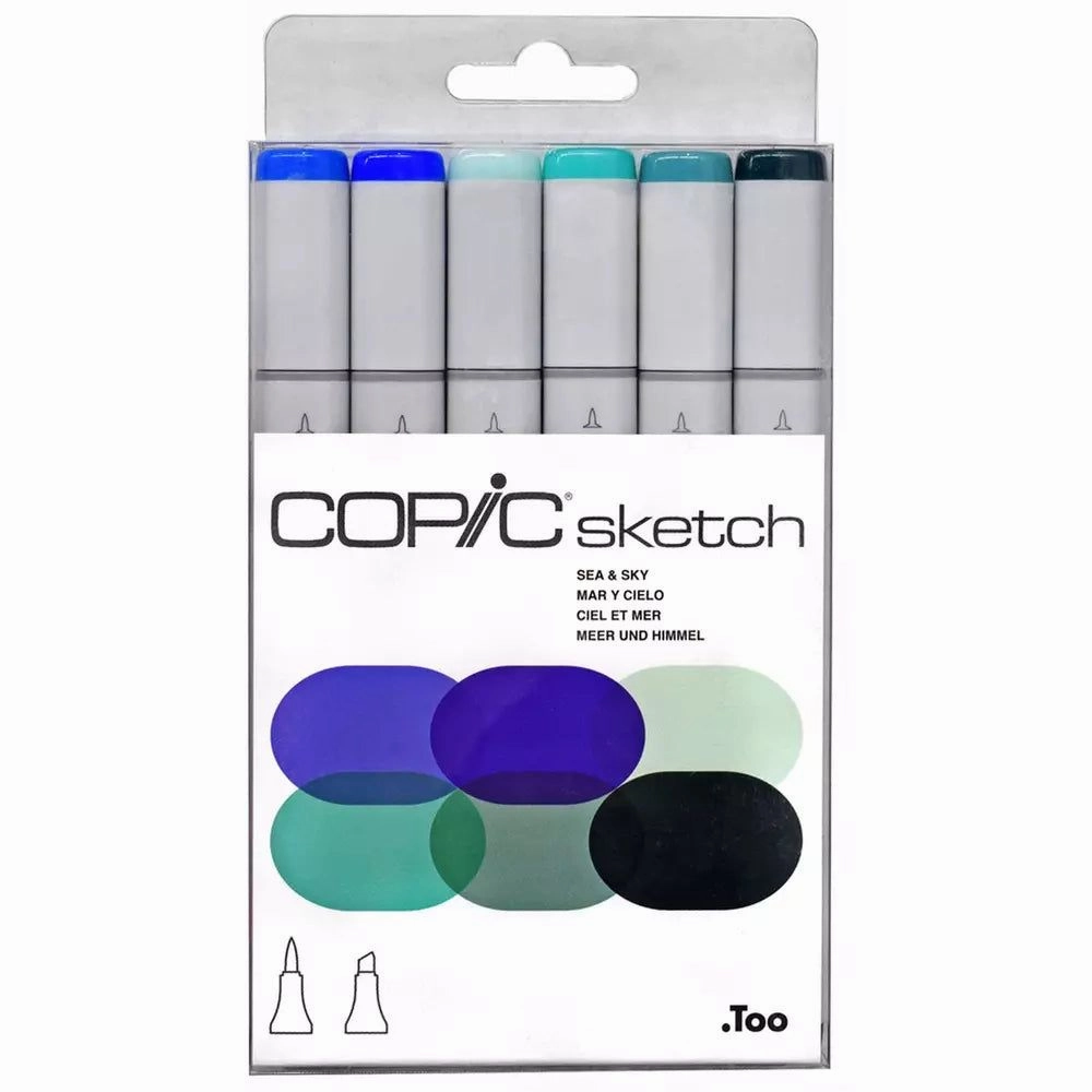 cotton adjustable Sketch By Copic - Sea & Sky  - 6Pkg