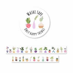 Vases With Flowers Washi Tape boxed