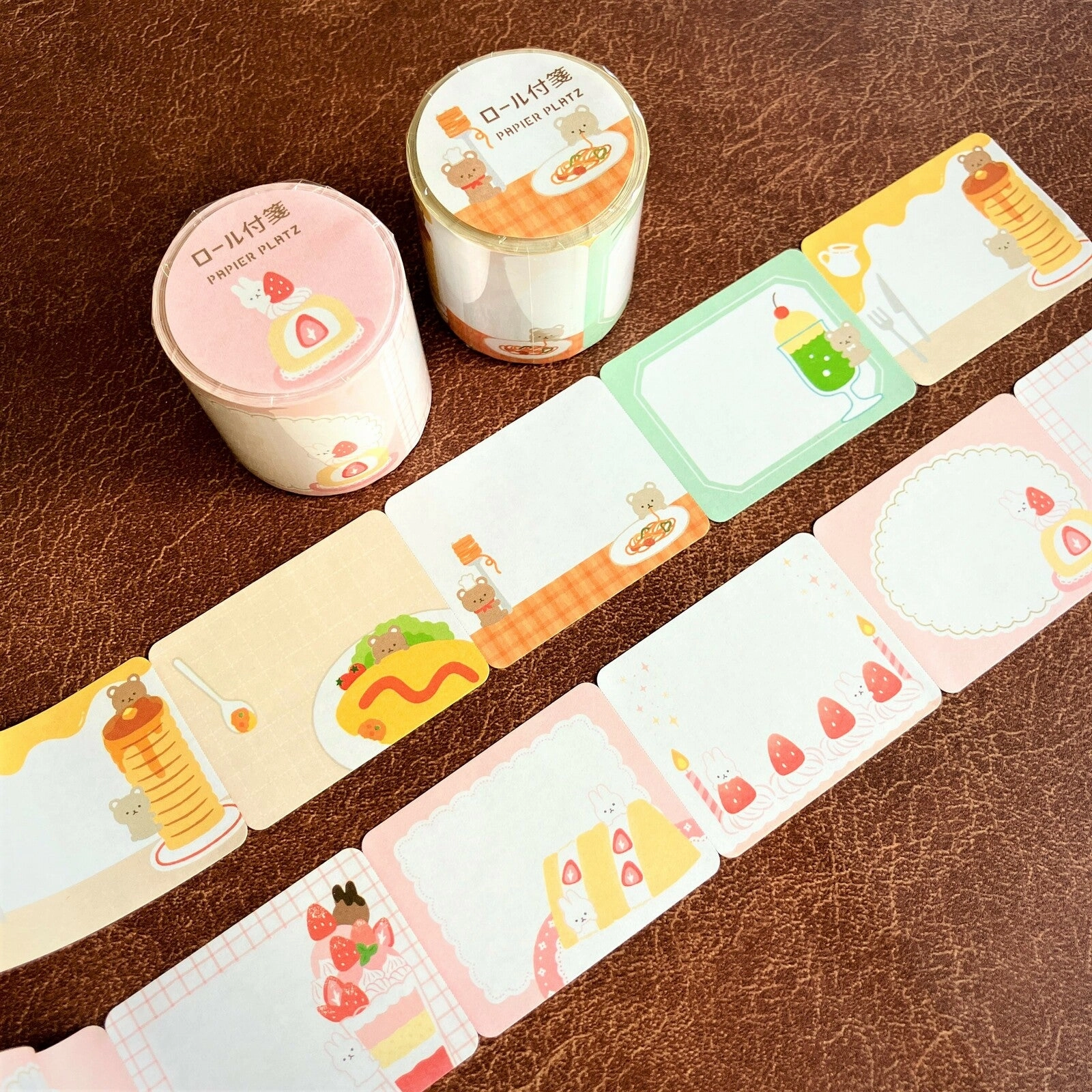 loose ergonomic Bunny Strawberry Sticky Notes Roll