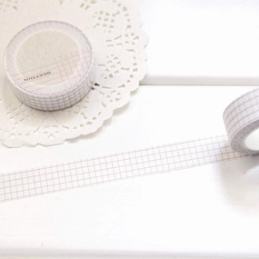 Burnt Coral Grid Washi Tape bulk classic