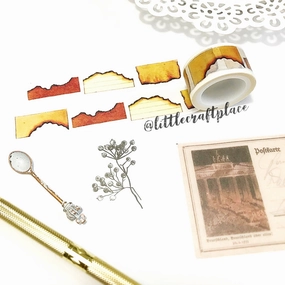 alloy Burnt Edge Paper Washi Tape
