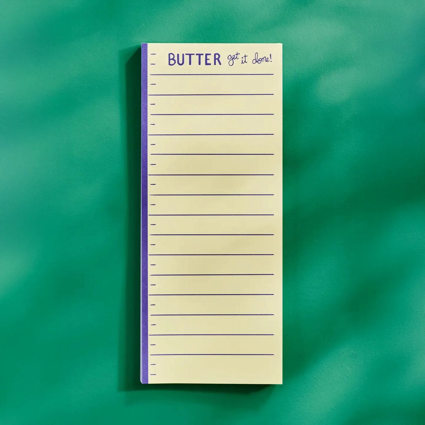 Butter Get It Done List Notepad vivid glass