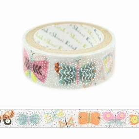vegan glossy Butterfly Washi Tape Shinzi Katoh Design