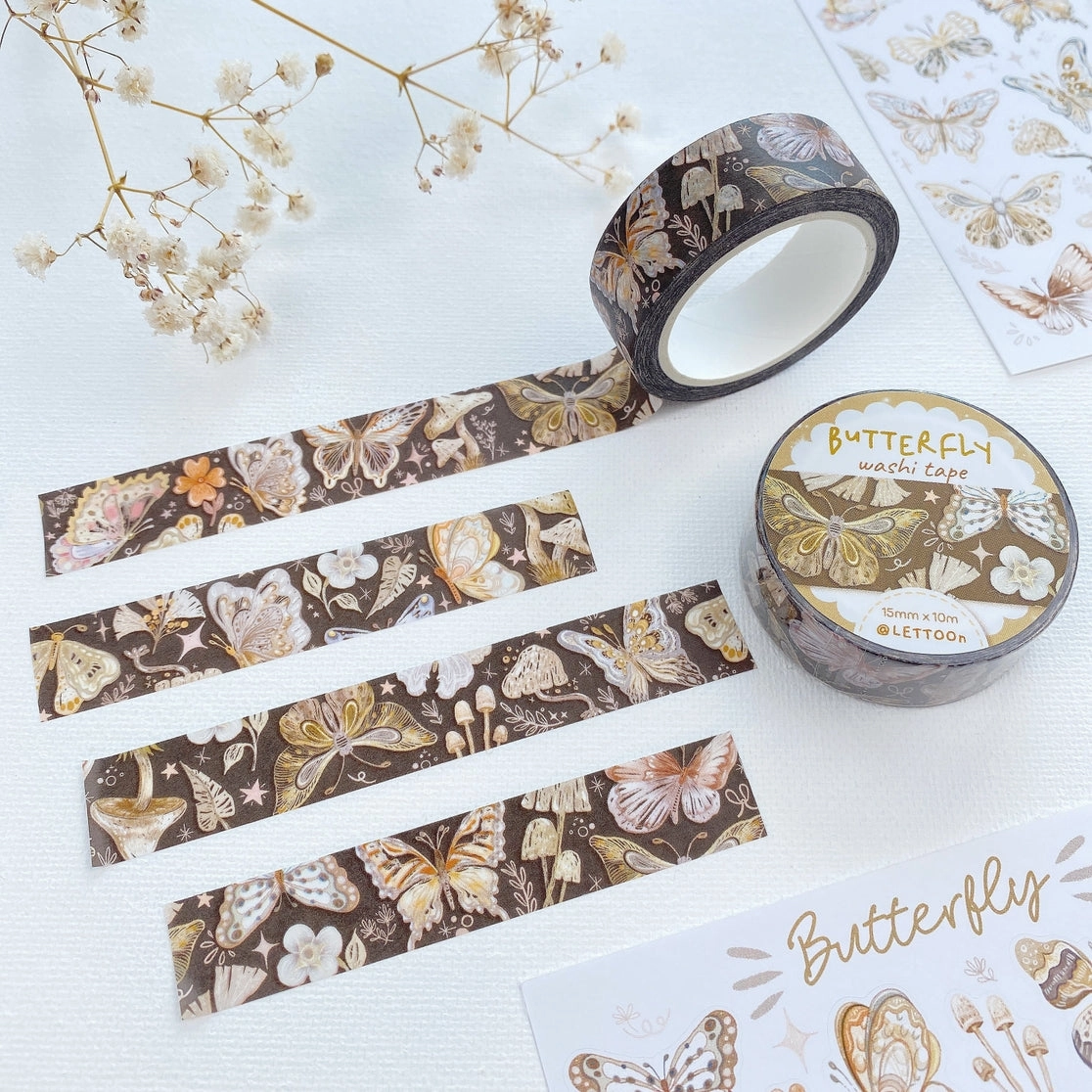 locking Butterfly Washi Tape