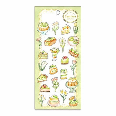 C'Est Bon Light Green Sticker essential metal