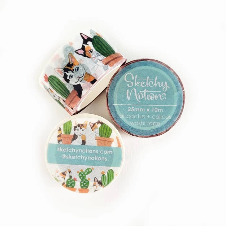 Cactus   Calicos Washi Tape ergonomic adjustable