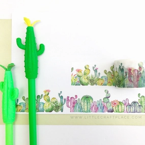 Cactus Garden Washi Tape minimalist